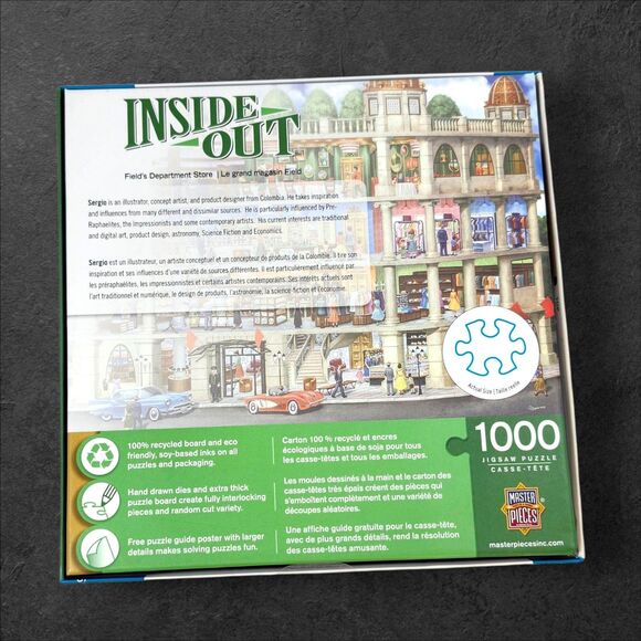 MasterPieces Inside Out Field’s Dept Store Puzzle 1000pc Complete + Poster - Picture 4 of 5